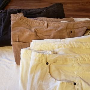 3 pair plus size corduroy jeans